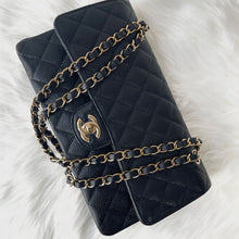 Load image into Gallery viewer, Chanel 2024 black caviar medium classic flap, gold hdw, microchip
