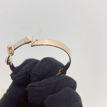 Load image into Gallery viewer, Hermes CDC 18K rose gold bangle with diamonds, SH
