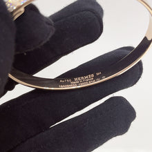Load image into Gallery viewer, Hermes CDC 18K rose gold bangle with diamonds, SH
