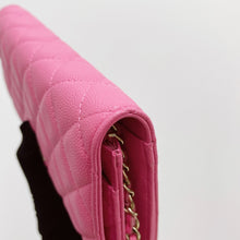 Load image into Gallery viewer, Chanel Barbie pink caviar woc, chip
