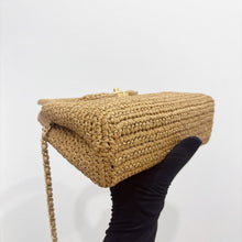 Load image into Gallery viewer, Chanel 26C Raffia Large Kelly, with gold hdw
