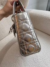 Load image into Gallery viewer, Lady Dior small silver cannage lambskin, with silver hdw
