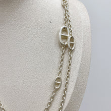 Load image into Gallery viewer, Hermes silver farandole necklace, 120cm
