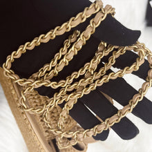 Load image into Gallery viewer, Chanel 26C Raffia Large Kelly, with gold hdw

