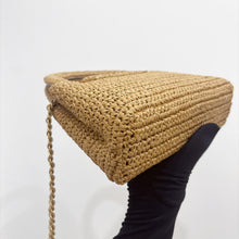 Load image into Gallery viewer, Chanel 26C Raffia Large Kelly, with gold hdw
