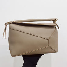Load image into Gallery viewer, Loewe small puzzle bag, sand with gold hdw
