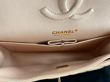 Load image into Gallery viewer, 23S Chanel light beige caviar medium classic flap, gold hdw.
