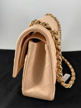 Load image into Gallery viewer, 23S Chanel light beige caviar medium classic flap, gold hdw.
