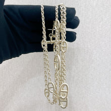 Load image into Gallery viewer, Hermes silver farandole necklace, 120cm
