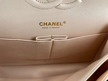 Load image into Gallery viewer, 23S Chanel light beige caviar medium classic flap, gold hdw.
