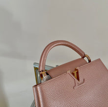 Load image into Gallery viewer, Louis Vuitton capucines BB pearl pink Taurillon leather
