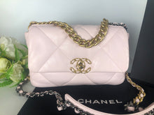 Load image into Gallery viewer, Chanel 19 small light pink lambskin 22p collection
