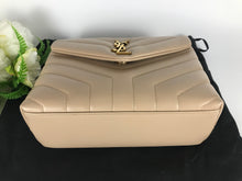 Load image into Gallery viewer, YSL Saint Laurent small beige loulou, gold hdw
