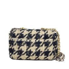 Load image into Gallery viewer, Chanel 19 small houndstooth beige, mixed gold hdw
