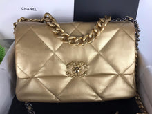 Load image into Gallery viewer, Chanel 19 gold, medium/large
