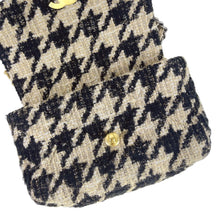 Load image into Gallery viewer, Chanel 19 small houndstooth beige, mixed gold hdw
