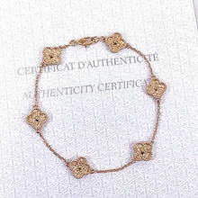 Load image into Gallery viewer, VCA Sweet Alhambra Bracelet 6 Motifs 18K Rose Gold
