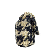 Load image into Gallery viewer, Chanel 19 small houndstooth beige, mixed gold hdw
