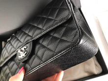 Load image into Gallery viewer, Chanel black medium caviar with silver hdw 2022
