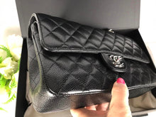 Load image into Gallery viewer, Chanel black medium caviar with silver hdw 2022
