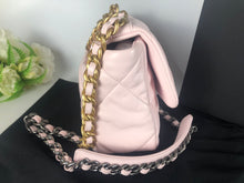 Load image into Gallery viewer, Chanel 19 small light pink lambskin 22p collection
