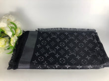 Load image into Gallery viewer, Louis Vuitton black shine shawl, Bnib
