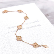 Load image into Gallery viewer, VCA Sweet Alhambra Bracelet 6 Motifs 18K Rose Gold
