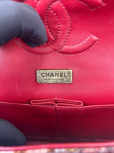 Load image into Gallery viewer, Chanel medium classic python red with gold hdw
