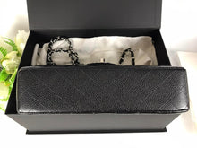 Load image into Gallery viewer, Chanel black medium caviar with silver hdw 2022
