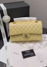 Load and play video in Gallery viewer, Chanel medium classic flap yellow caviar, gold hdw
