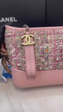 Load and play video in Gallery viewer, Chanel pink tweed small Gabrielle
