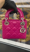 Load and play video in Gallery viewer, Lady Dior pink mini lambskin leather with silver hdw
