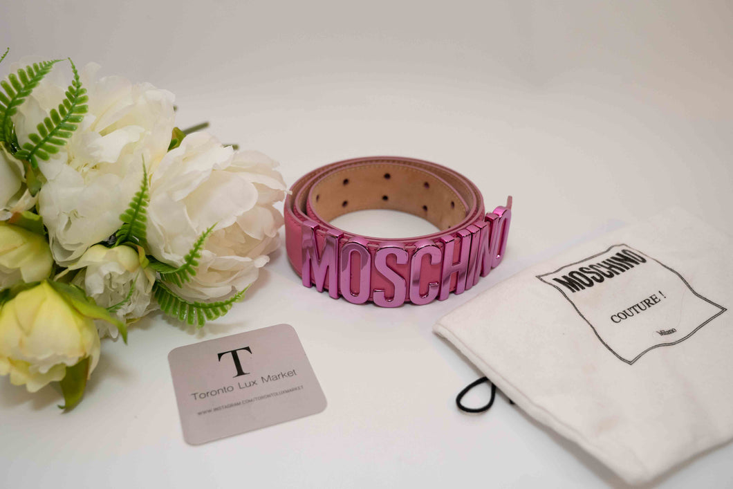 Moschino Pink Belt 100cm