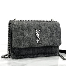 Load image into Gallery viewer, Ysl Saint Laurent denim sunset bag
