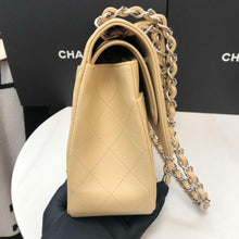 Load image into Gallery viewer, Chanel 19 series beige caviar jumbo, silver hdw
