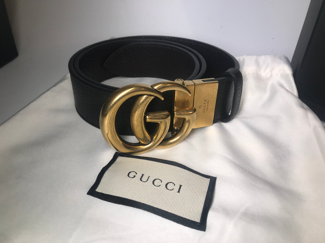 Gucci reversible belt size 80