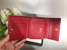 Load image into Gallery viewer, Gucci red trifold wallet
