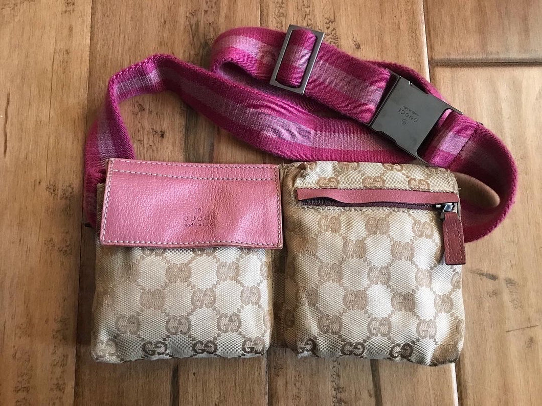 Gucci pink belt bag