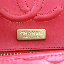 Load image into Gallery viewer, Chanel red exotic python/snake medium classic flap
