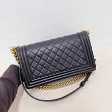 Load image into Gallery viewer, Chanel 30 series calfskin old medium boy bag
