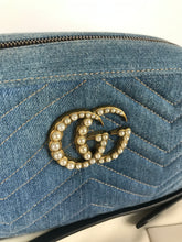 Load image into Gallery viewer, Gucci denim marmont camera bag
