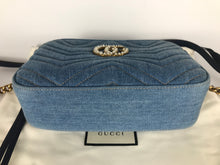 Load image into Gallery viewer, Gucci denim marmont camera bag
