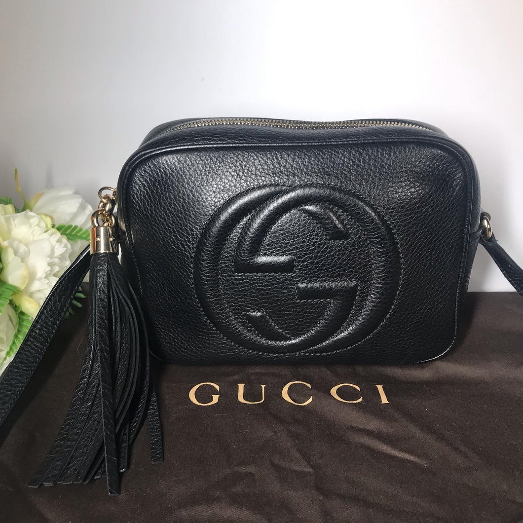 Gucci black soho disco bag