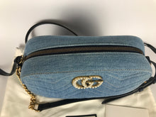 Load image into Gallery viewer, Gucci denim marmont camera bag
