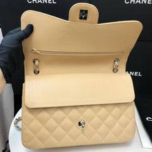 Load image into Gallery viewer, Chanel 19 series beige caviar jumbo, silver hdw
