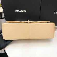 Load image into Gallery viewer, Chanel 19 series beige caviar jumbo, silver hdw
