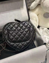 Load image into Gallery viewer, Chanel 22s large Black heart bag CC in love
