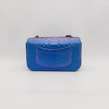 Load image into Gallery viewer, Chanel exotic snakeskin blue mini
