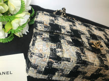 Load image into Gallery viewer, Chanel 24K gold hdw, rare vintage medium tweed
