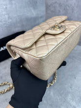 Load image into Gallery viewer, Chanel 31 series calfskin gold mini, with dust bag but no card
